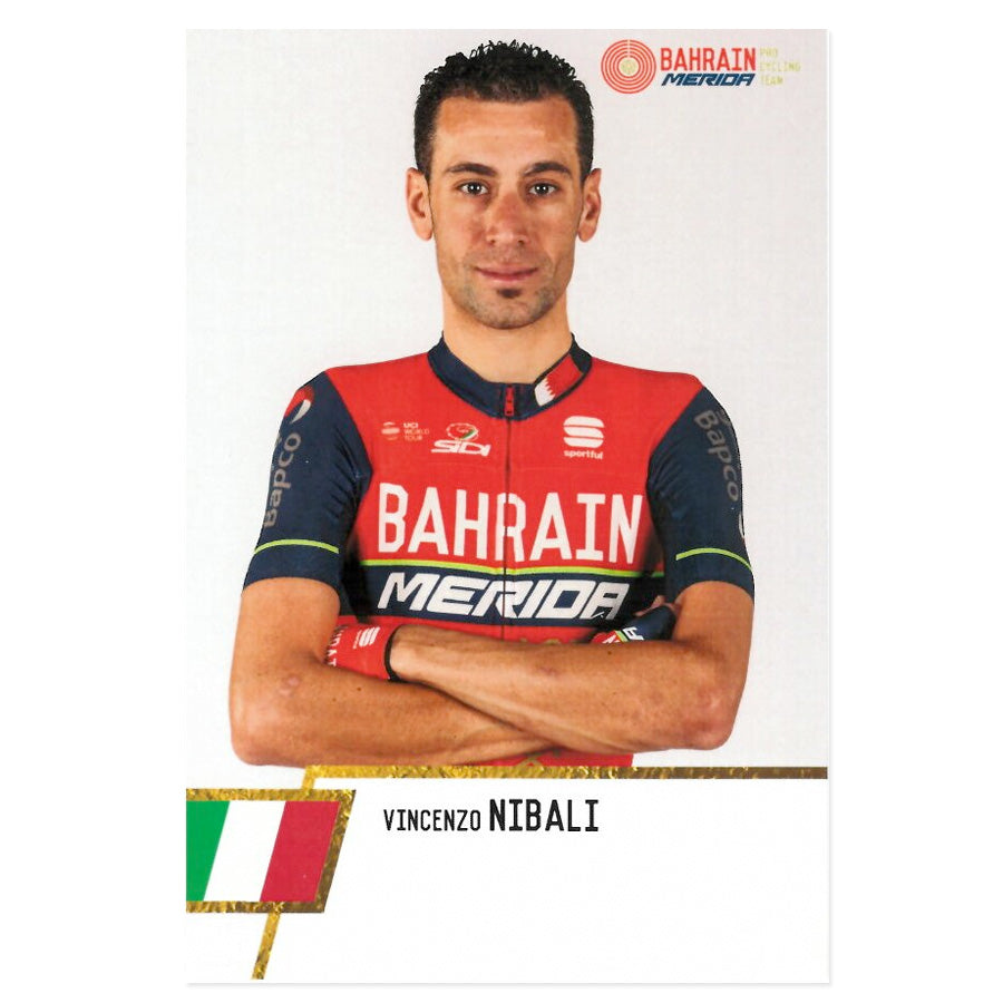 Cartolina Vincenzo Nibali - Bahrain Merida 2017