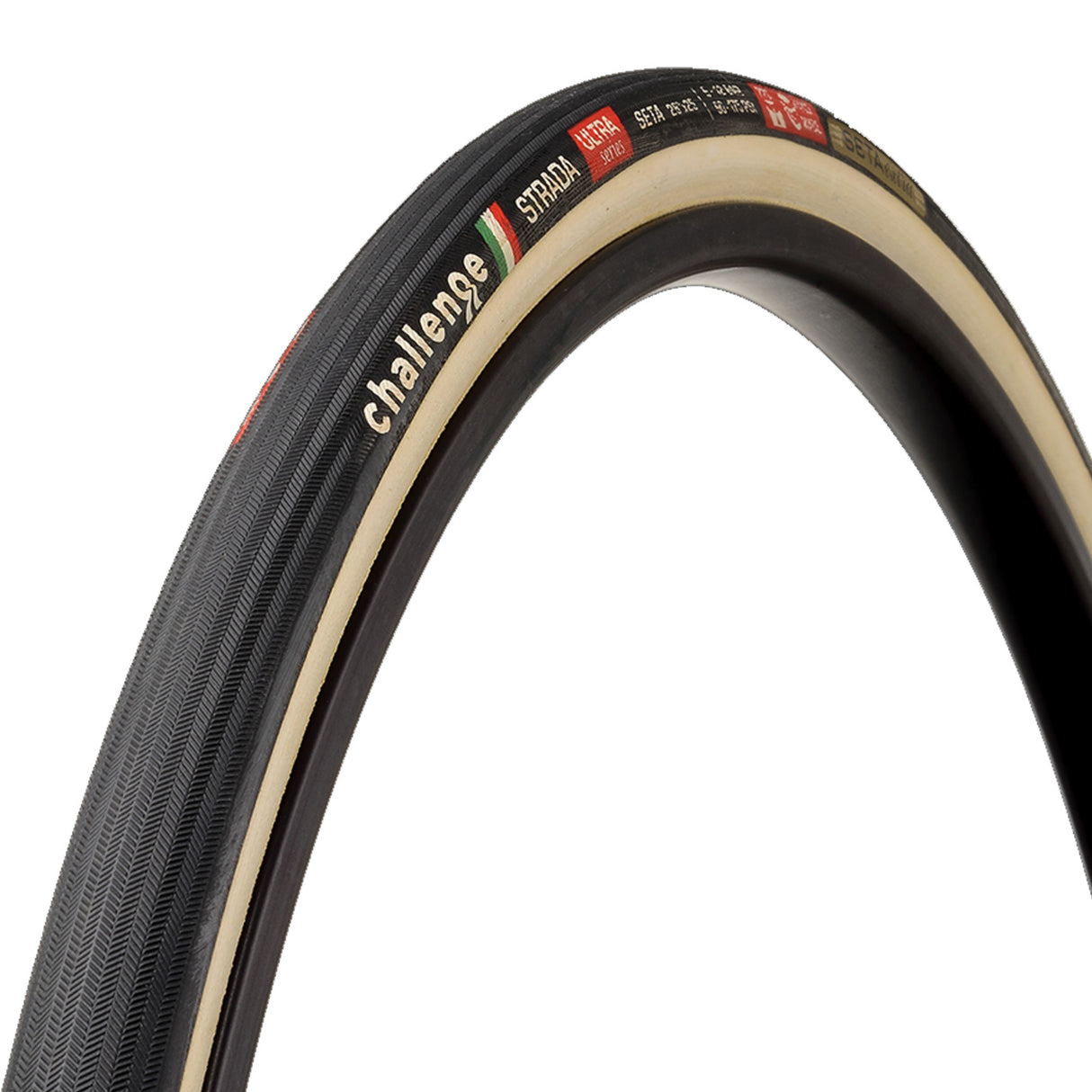 Tubolare Challenge Strada Ultra Paris-Roubaix 700x27 - Nero bianco - G