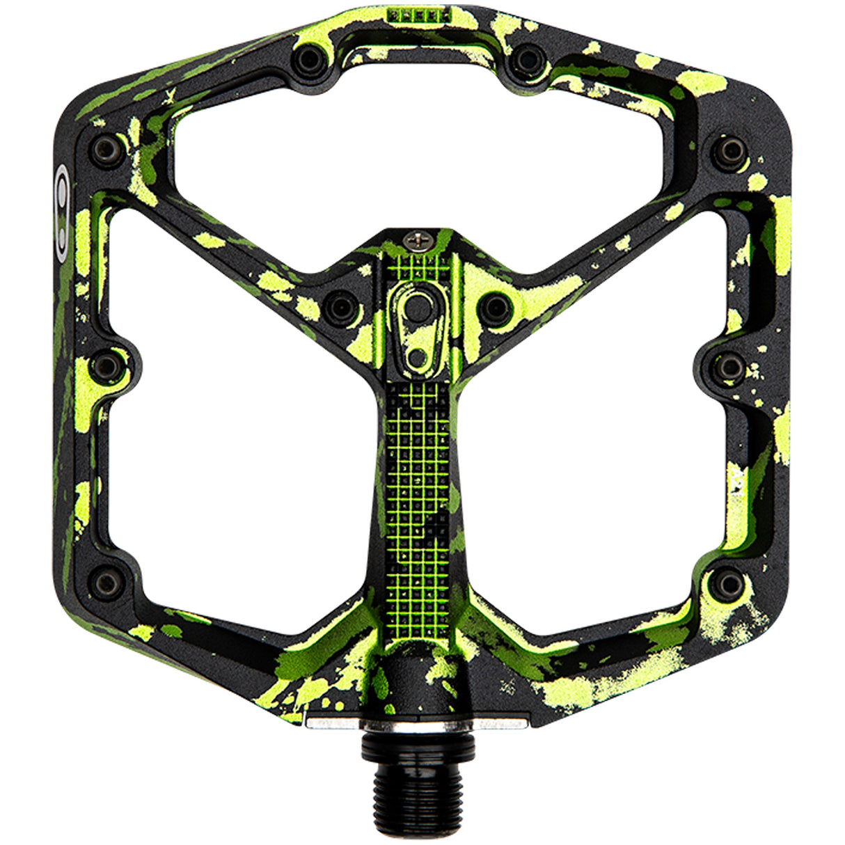 Pedali Crank Brothers Stamp 7 Splatter Large - Nero verde - D