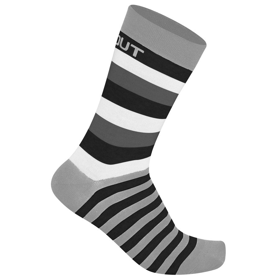 Calze Dotout Stripe - Grigio Bianco