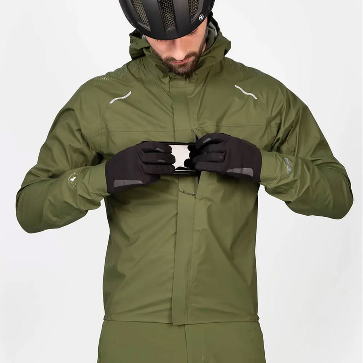 Giacca Endura GV500 Waterproof - Verde - Q