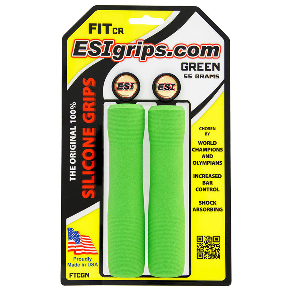 Manopole Esigrips Fit CR - Verde - D
