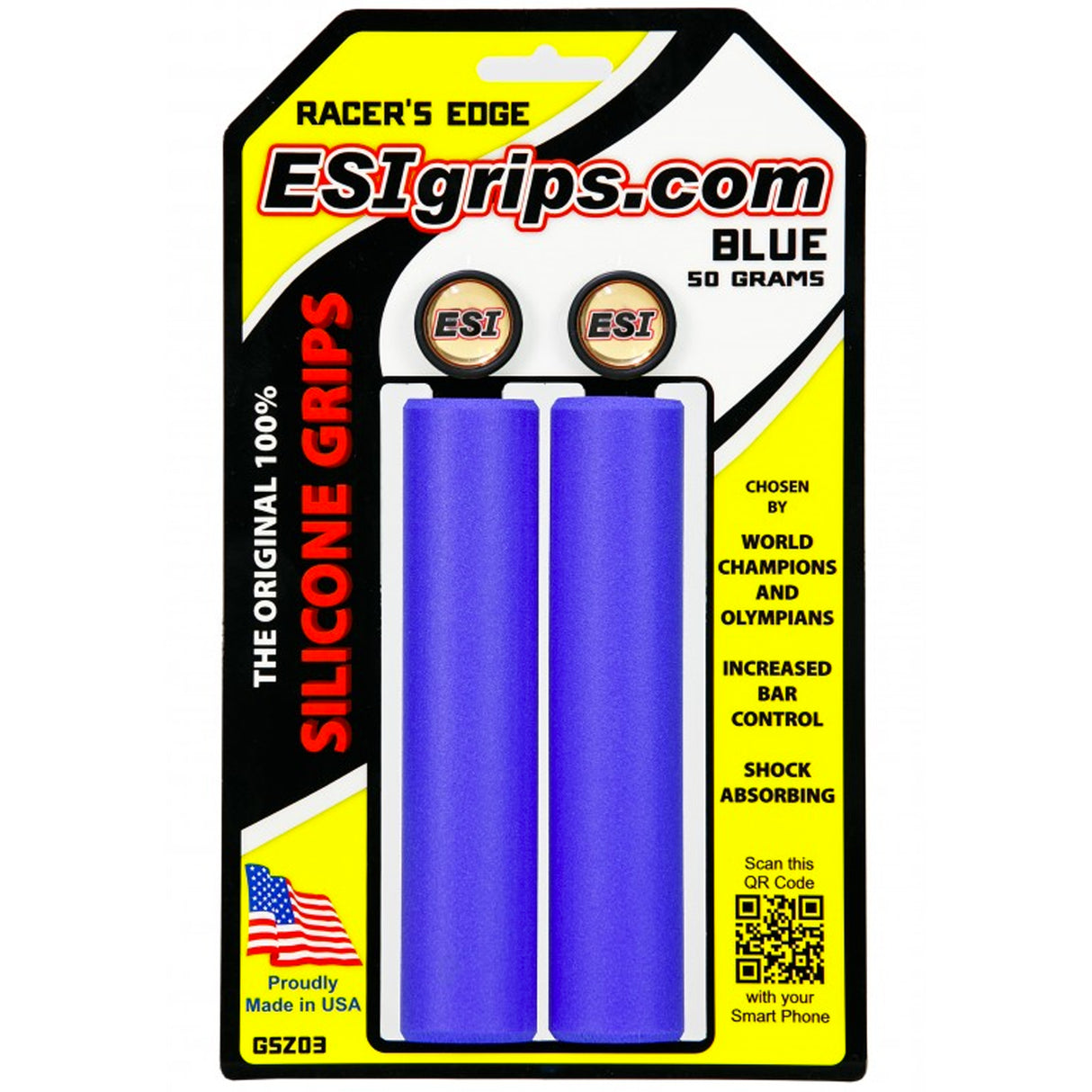 Manopole Esigrips Racer’s Edge - Blu - O