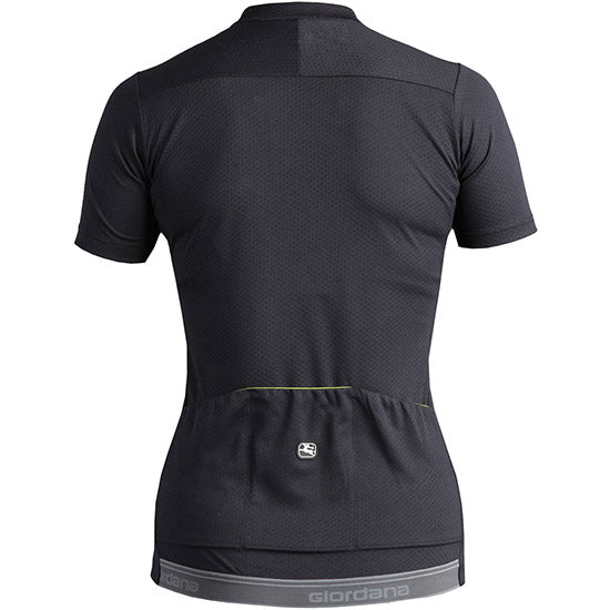 Maglia donna Giordana Fusion - Nero giallo