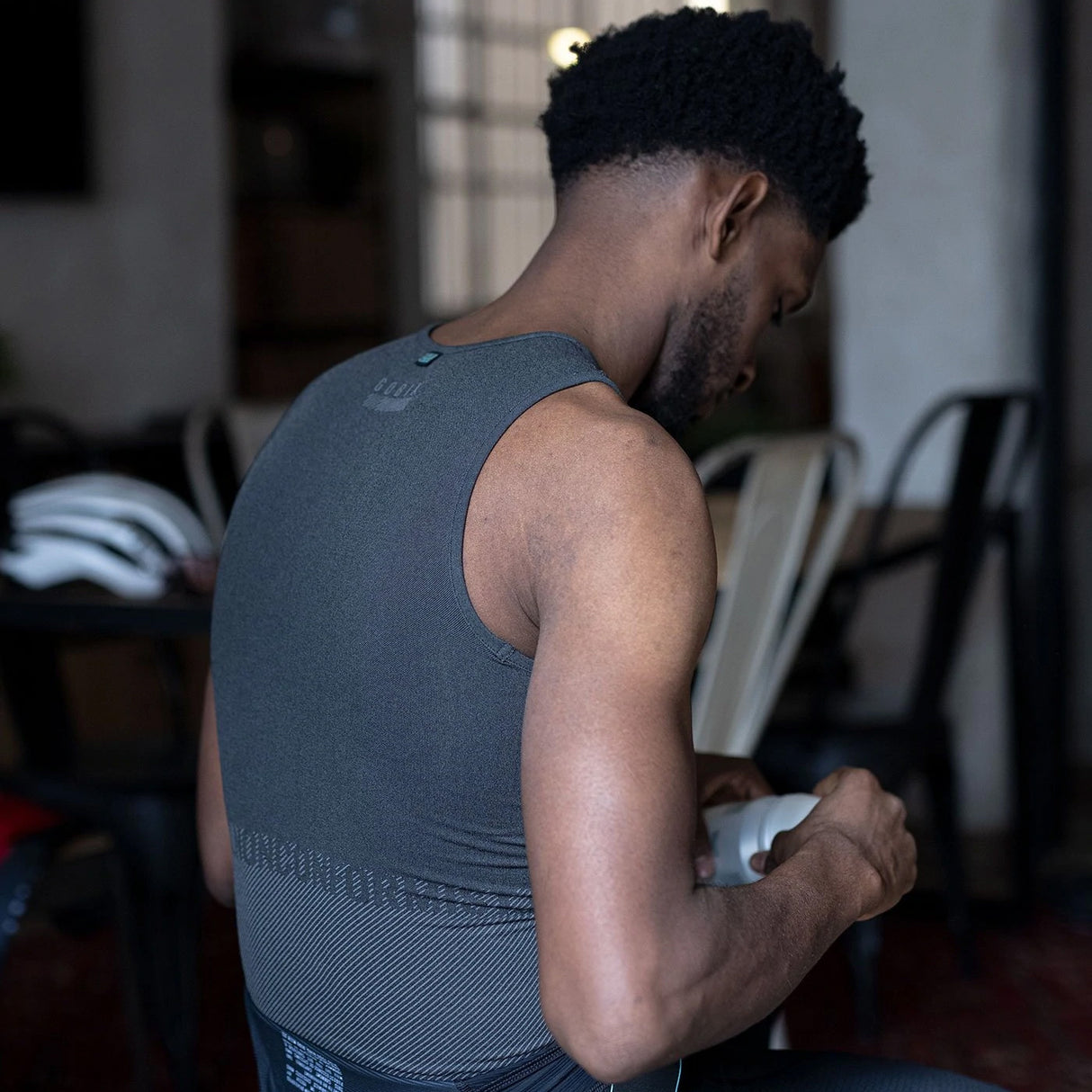 Maglia intima senza maniche Gobik Limber Skin Basalt - Nero - G