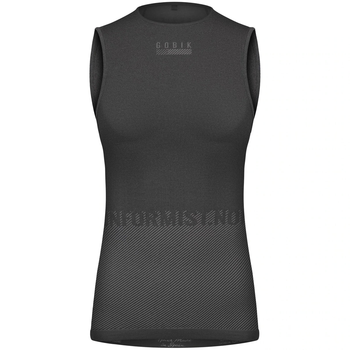 Maglia intima donna senza maniche Gobik Limber Skin Basalt - Nero - G