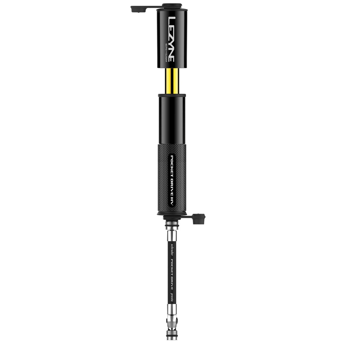 Mini-pompa aria Lezyne Pocket Drive Hv - Nero - H