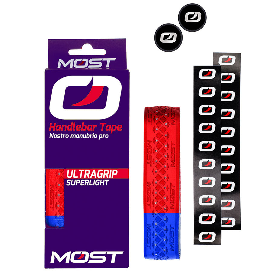 Nastro Manubrio MOST Ultragrip Superlight PT - Rosso Blu