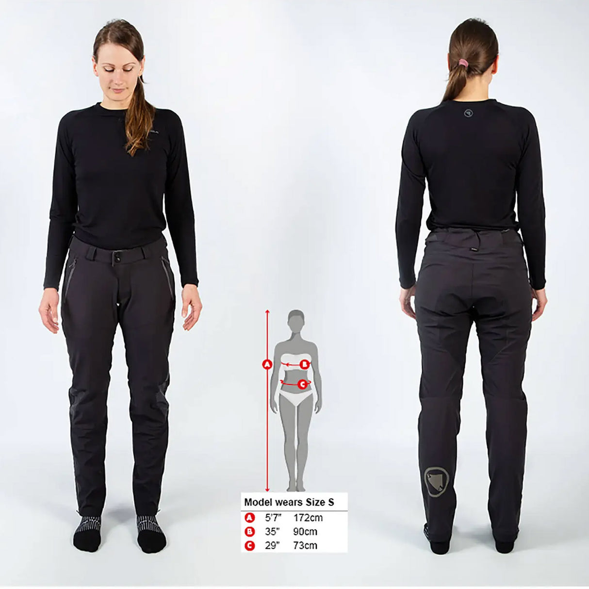 Pantaloni donna Endura MT500 Spray Trouser 2 - Nero - G