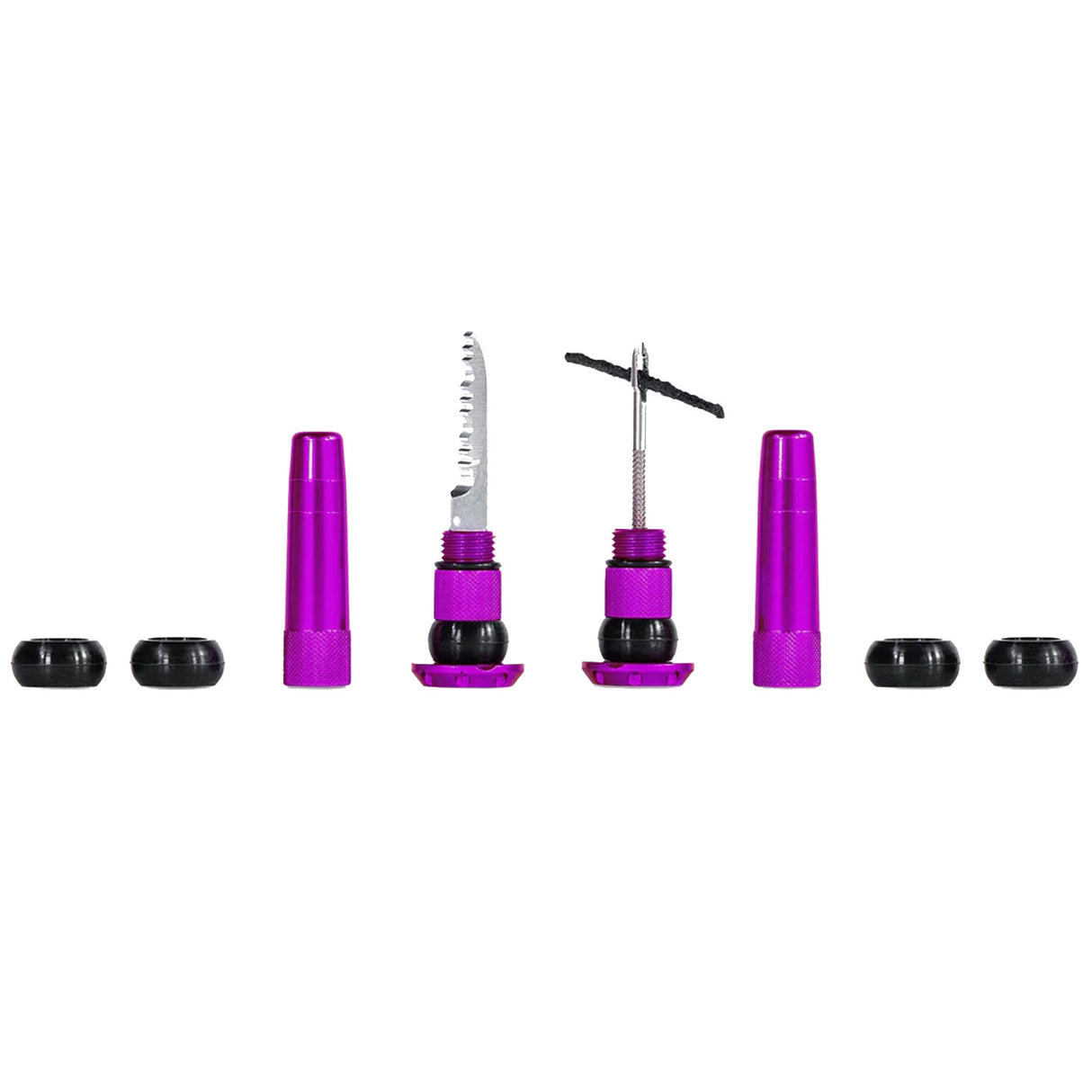 Kit riparazione tubeless per manubrio Muc-Off Stealth - Viola - D