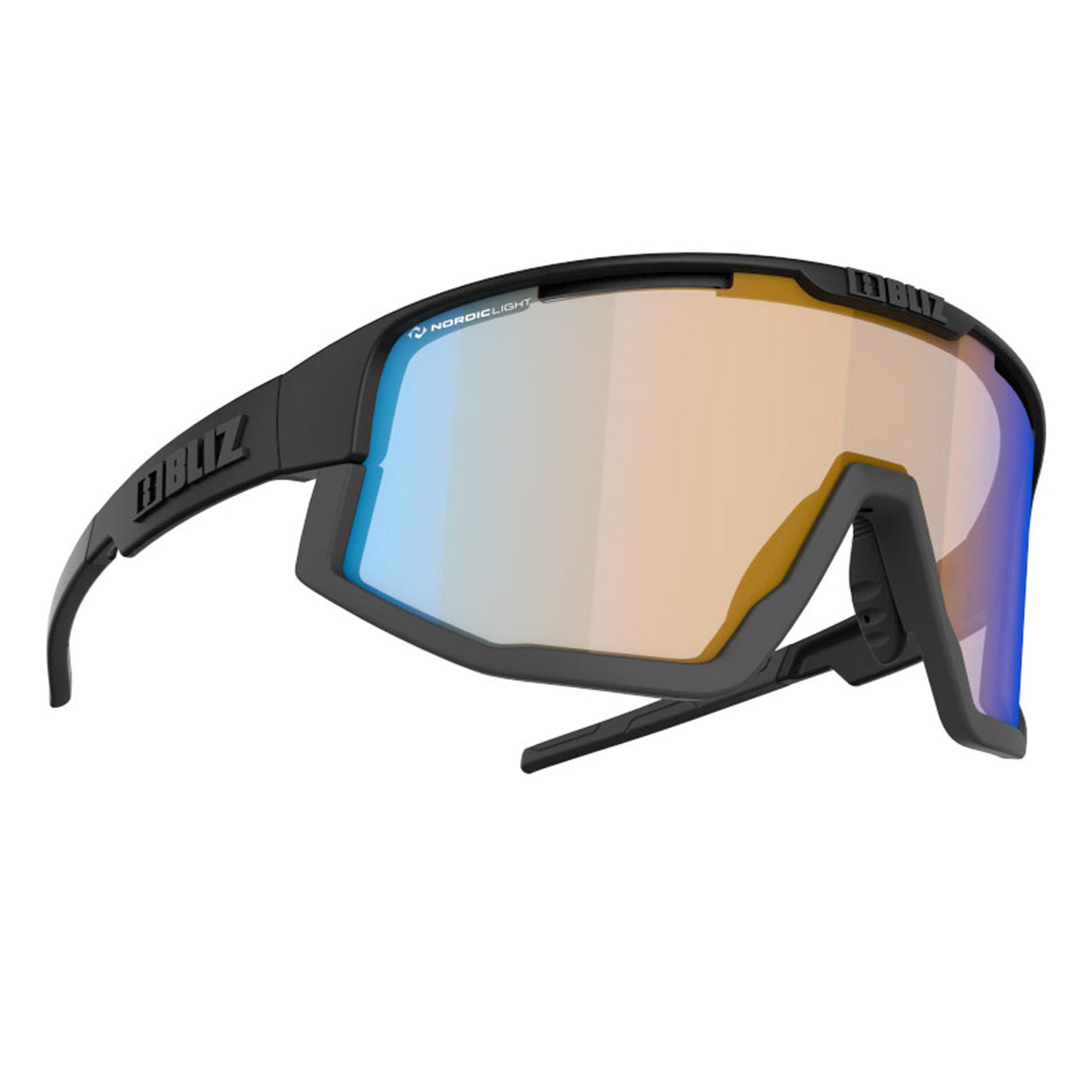 Occhiali Bliz Fusion Nano - Nero arancio nordic light - O
