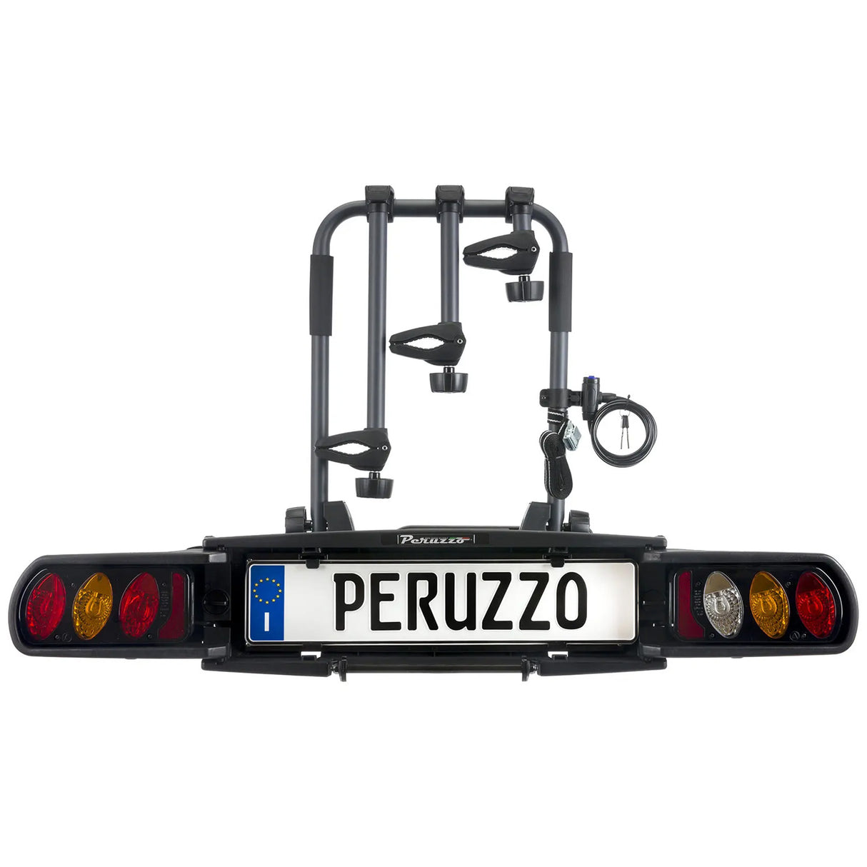 Portabici Peruzzo Pure Instinct per 3 biciclette per gancio traino - A