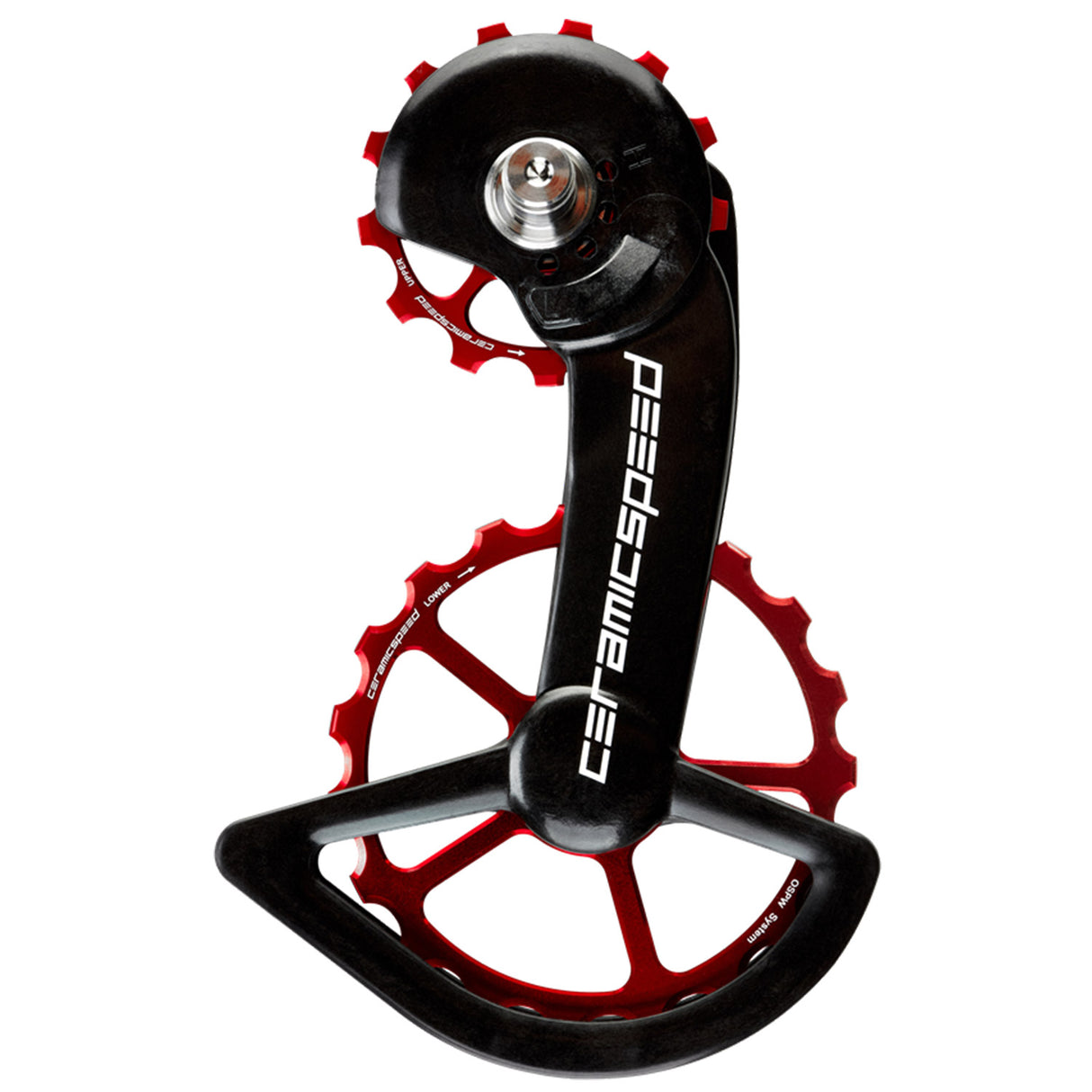 Sistema Pulegge CeramicSpeed OSPW Shimano DA9200/ULT8100 12V - Nero rosso - Q
