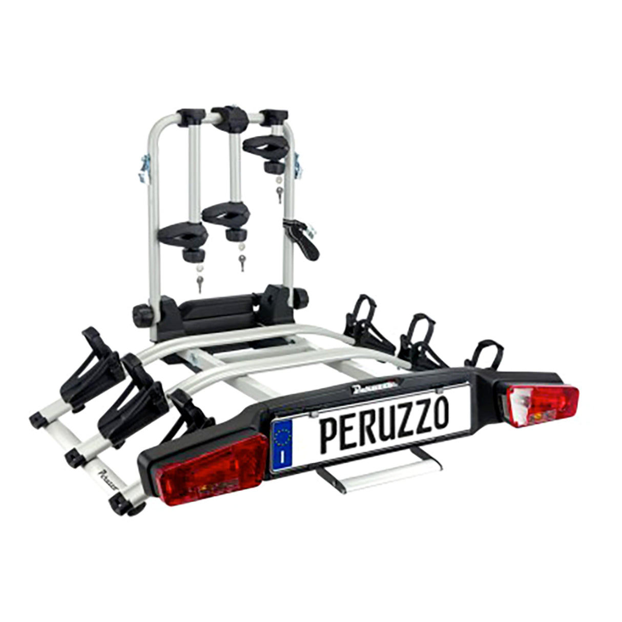 Portabici Peruzzo Zephyr per 3 biciclette per gancio traino - Q