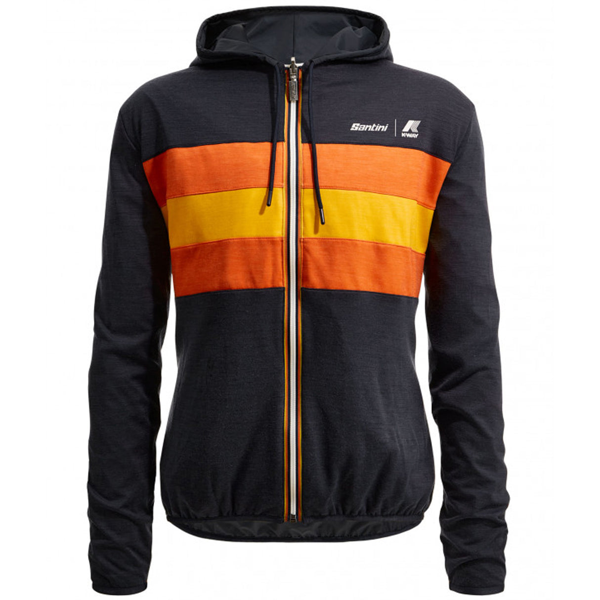 Giacca antivento reversibile Santini x K-WAY - Blu - Q