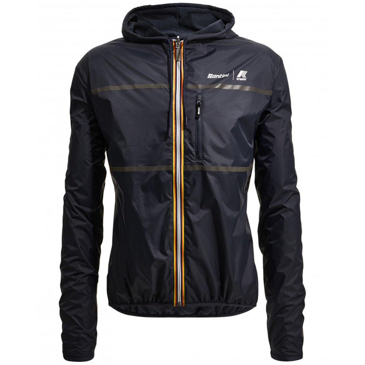 Giacca antivento reversibile Santini x K-WAY - Blu - L