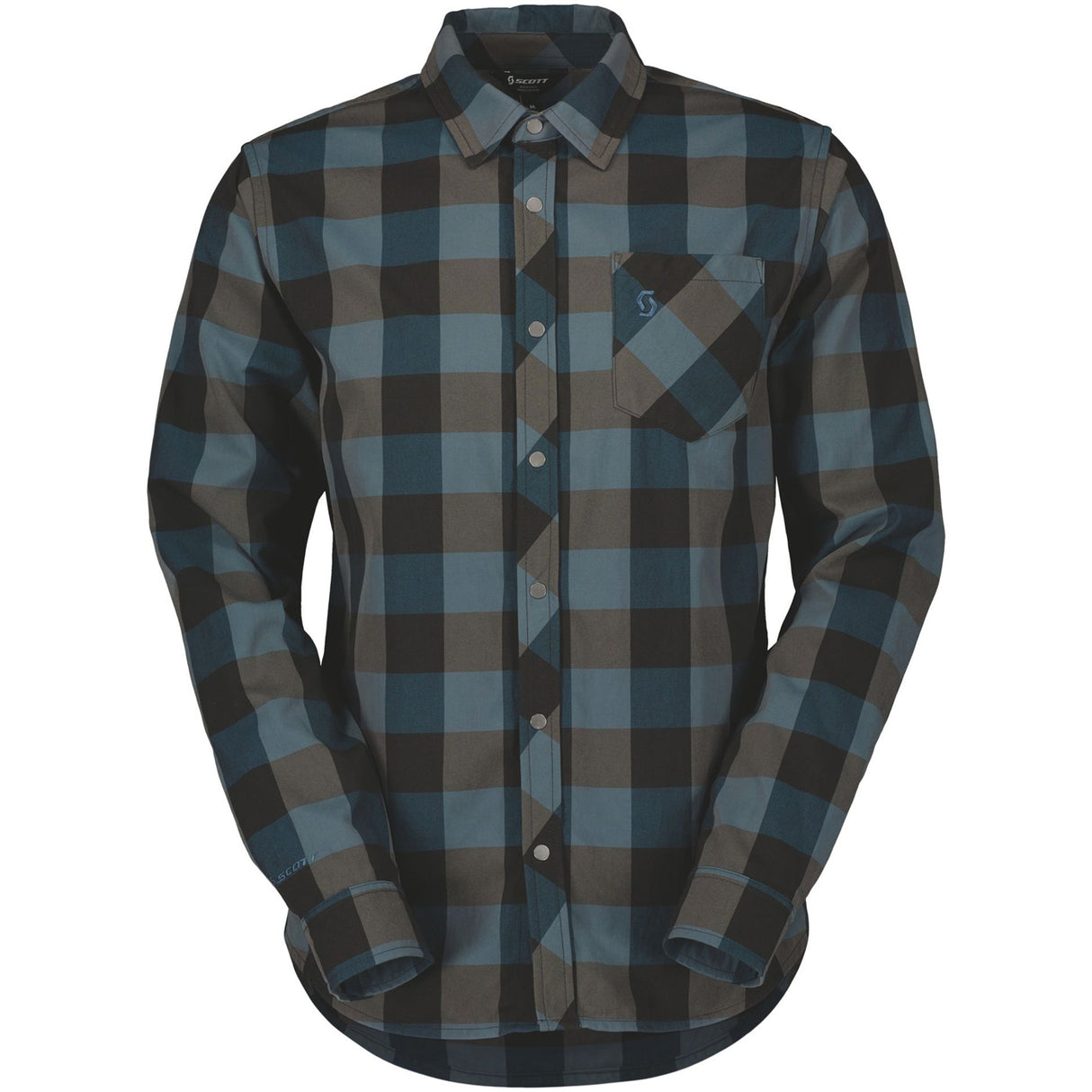 Camicia Scott Trail Flow Check - Verde blu - N