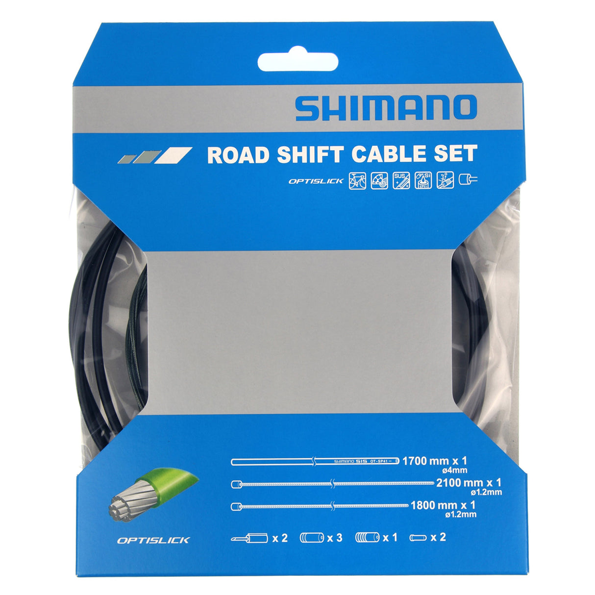 Kit Filo Shimano Cambio Optislik Strada - Nero