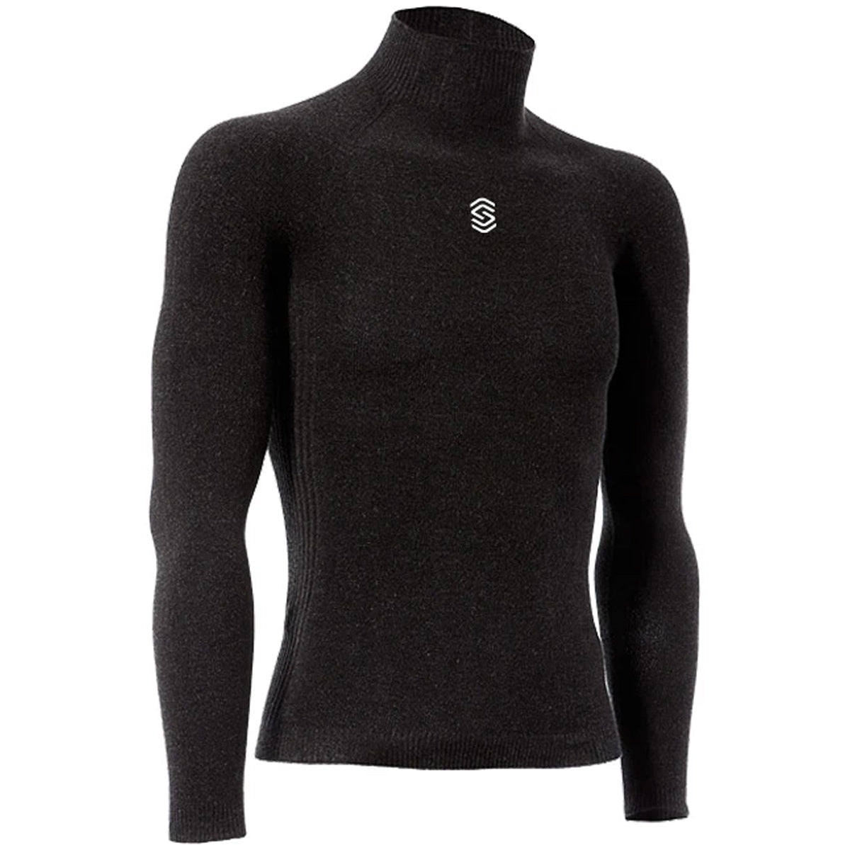 Maglia intima manica lunga collo alto Silverskin X-Warm - Grigio scuro