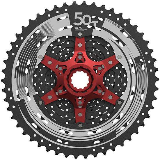 Cassetta SunRace MX8 Black Chrome - 11-50