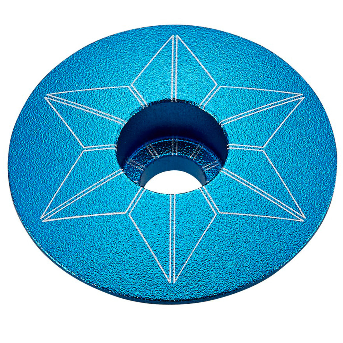 Tappo serie sterzo Supacaz Star Capz Anodized - Azzurro