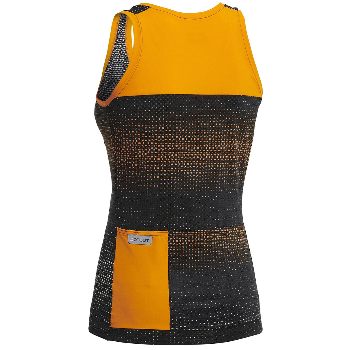 Top donna Dotout Rainbow - Nero arancio - M