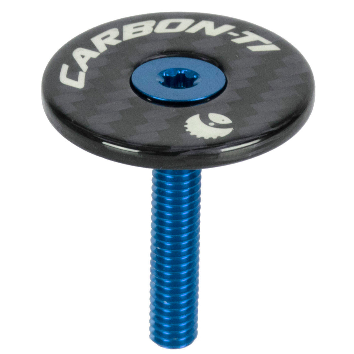 Tappo serie sterzo Carbon-Ti X-Cap Carbon - Blu - O