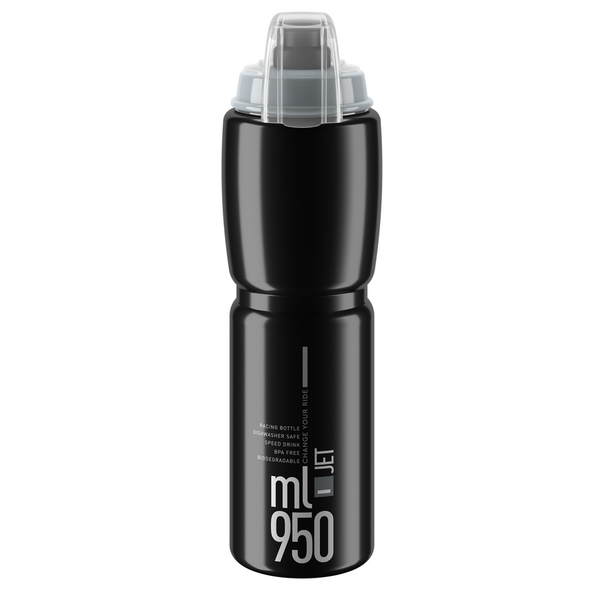 Borraccia Elite Jet Plus Logo 950ml - Nero - O