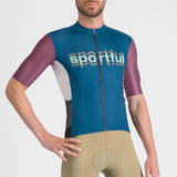 Maglia Sportful Supergiara Logo - Petrolio - C