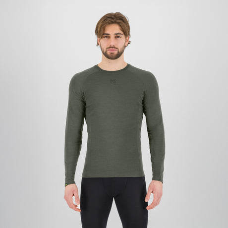 Maglia intima maniche lunghe Karpos Dinamico Merino 130 - Verde oliva Karpos