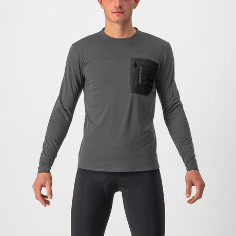 Maglia maniche lunghe Castelli Unlimited Merino - Grigio - B
