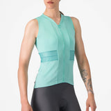 Maglia donna senza maniche Castelli Anima 4 - Azzurro - M