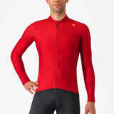 Maglia maniche lunghe Castelli Espresso Thermal - Rosso - I