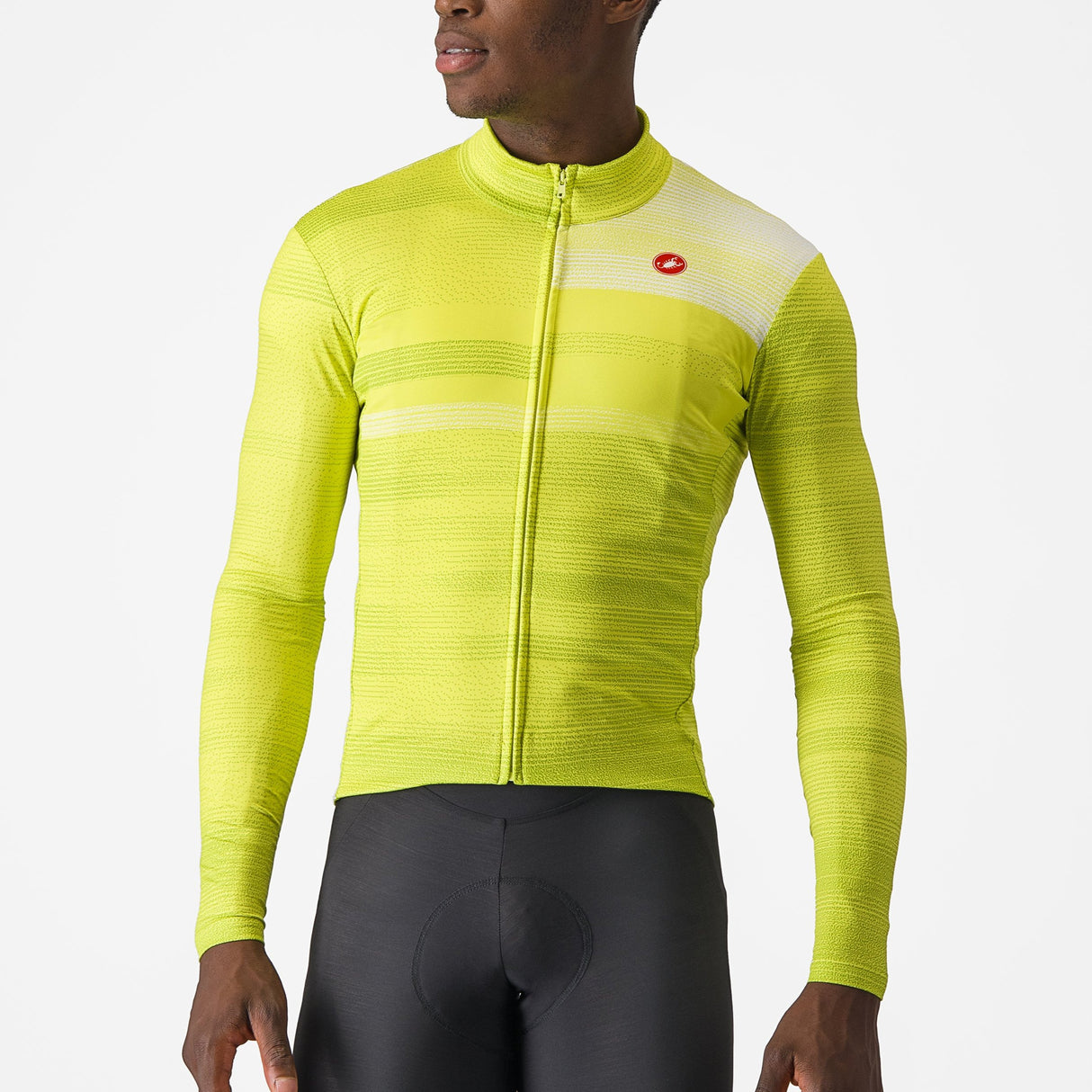 Maglia maniche lunghe Castelli Collapse - Giallo - M