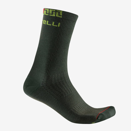 Calze Castelli Bandito Merino 18 - Verde - M