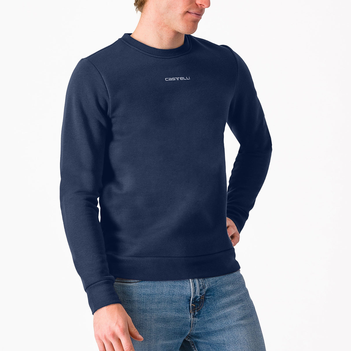 Felpa senza cappuccio Castelli Classico - Blu - C