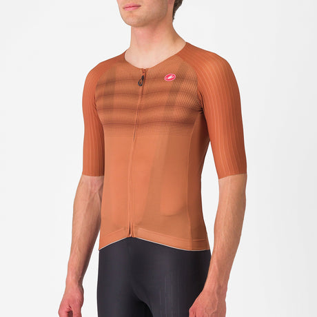Maglia Castelli Aero Race 8S - Marrone - H