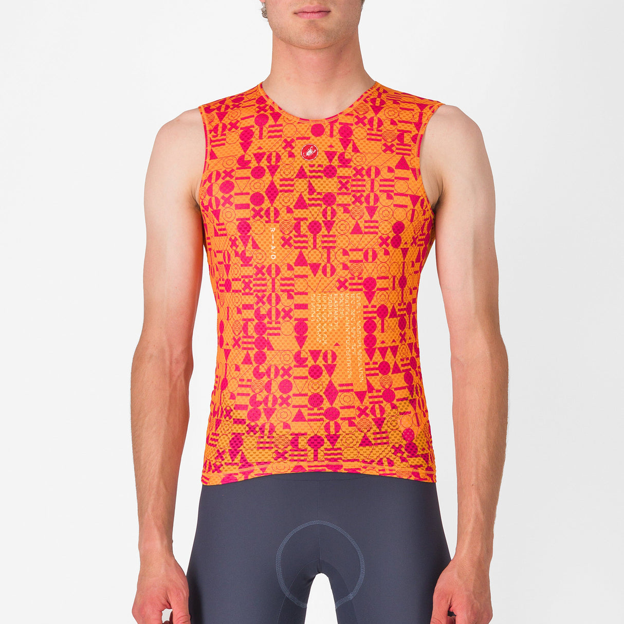 Maglia intima senza maniche Castelli Espresso R-A/D - Arancio chiaro - Q