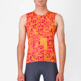 Maglia intima senza maniche Castelli Espresso R-A/D - Arancio chiaro - Q