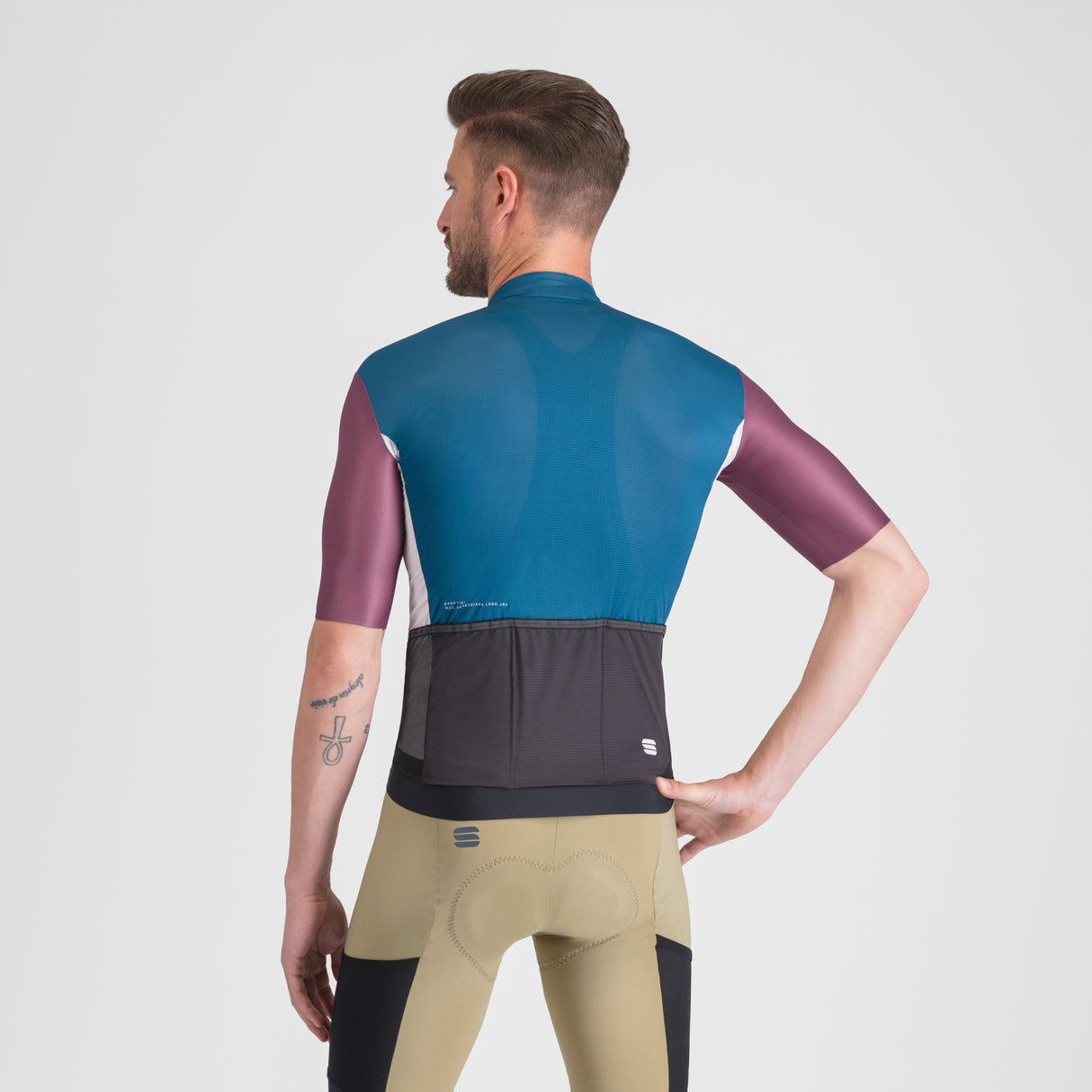 Maglia Sportful Supergiara Logo - Petrolio - D
