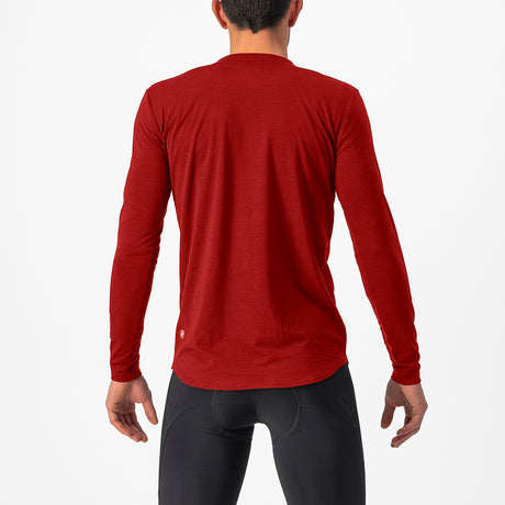 Maglia maniche lunghe Castelli Unlimited Merino - Rosso - P