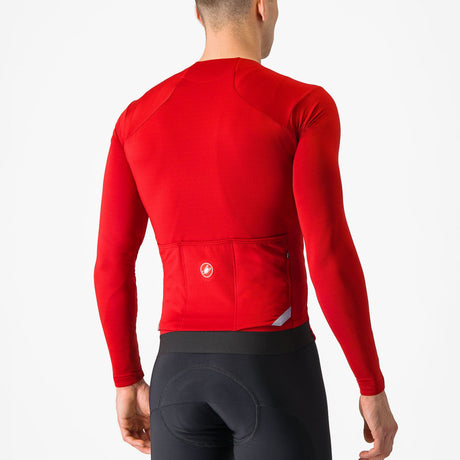 Maglia maniche lunghe Castelli Fly - Rosso - M