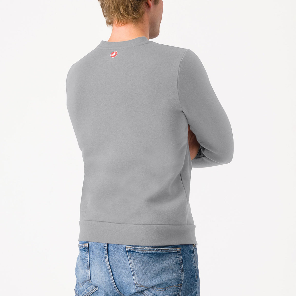 Felpa senza cappuccio Castelli Classico - Grigio - G