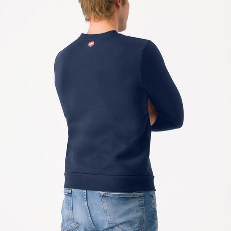 Felpa senza cappuccio Castelli Classico - Blu - D
