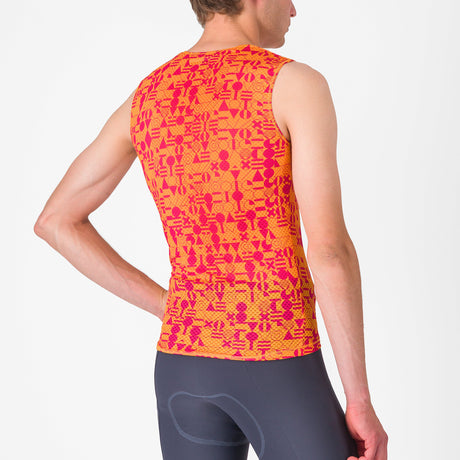 Maglia intima senza maniche Castelli Espresso R-A/D - Arancio chiaro - A
