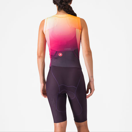 Body donna senza maniche Castelli Free Sanremo 3 Suit - Viola - G
