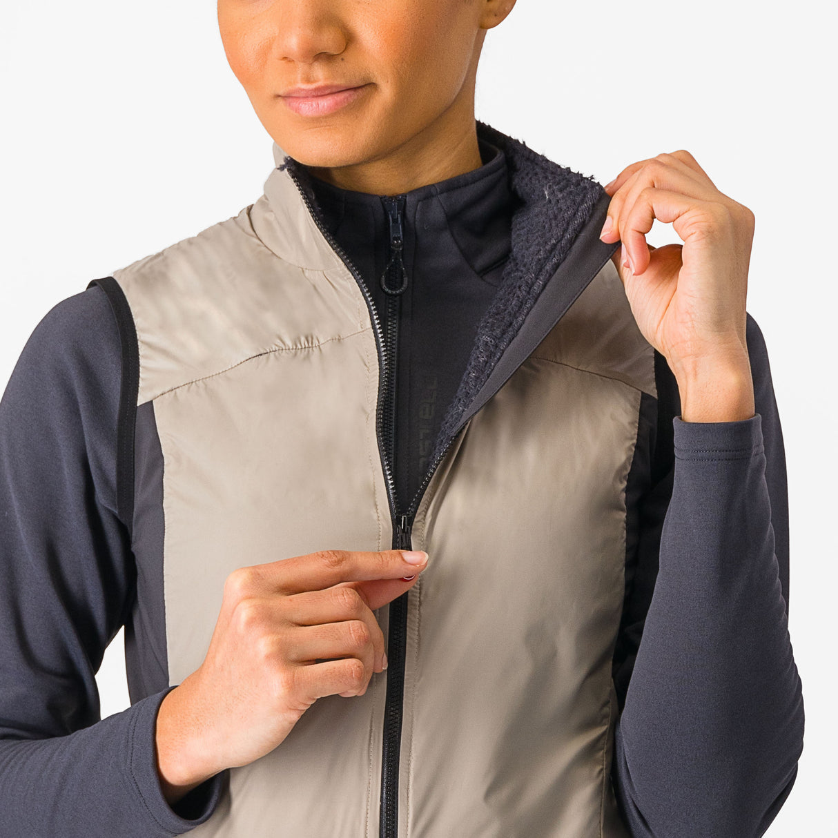 Gilet donna Castelli Unlimited Puffy - Beige - C