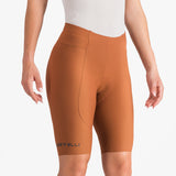 Pantaloncini donna Castelli Espresso DT - Marrone - B