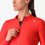 Maglia donna maniche lunghe Castelli Espresso Thermal - Rosa - E