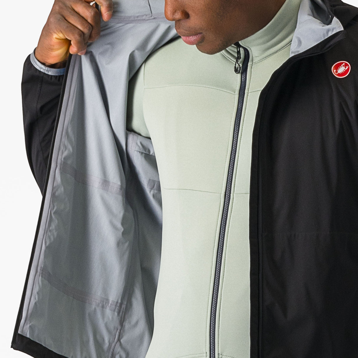 Mantellina Castelli Unlimited Rain - Nero - C